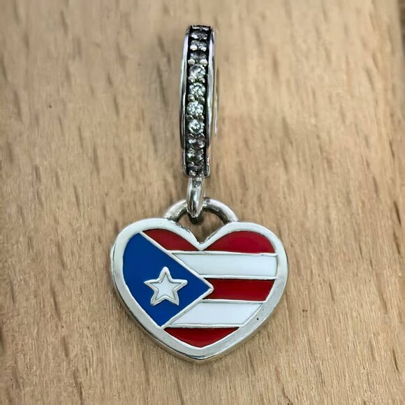 Pandora Puerto Rico Exclusive Charm, S925 Silver Bracelets - Picture 1 of 4
